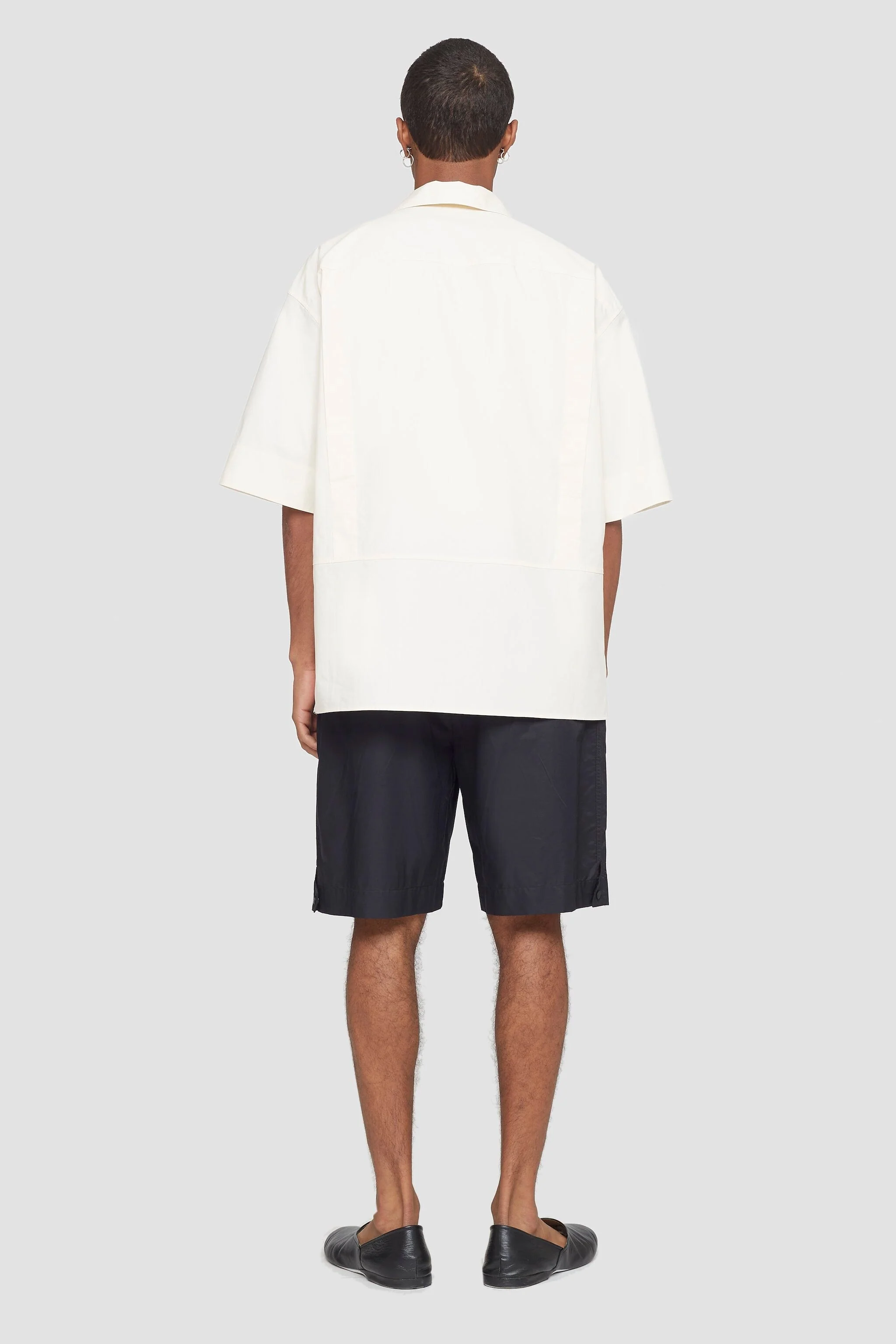 Short Sleeve Convertible Collar Shirt - Image 9