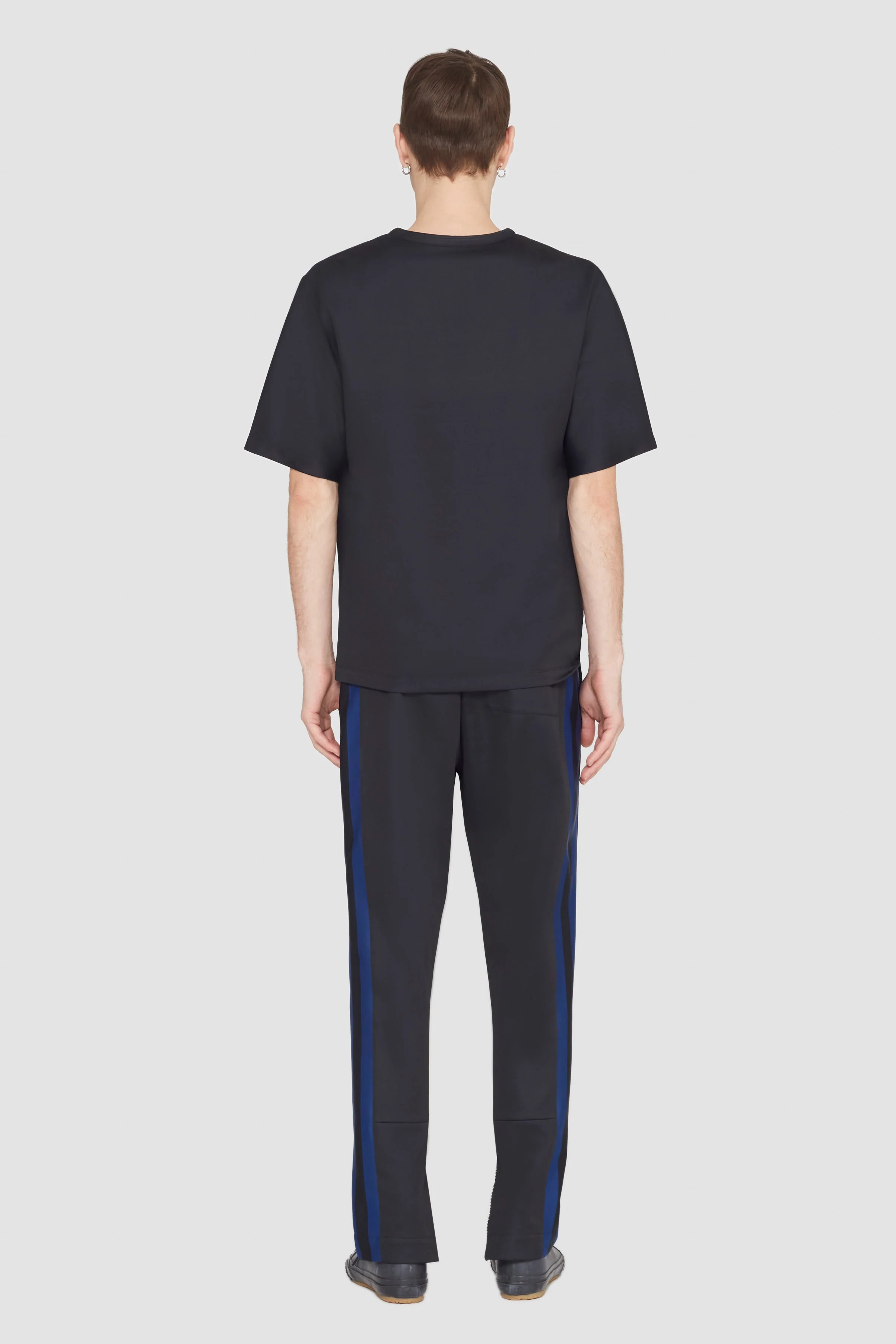 Short Sleeve Stripe Ponte T-Shirt - Image 4