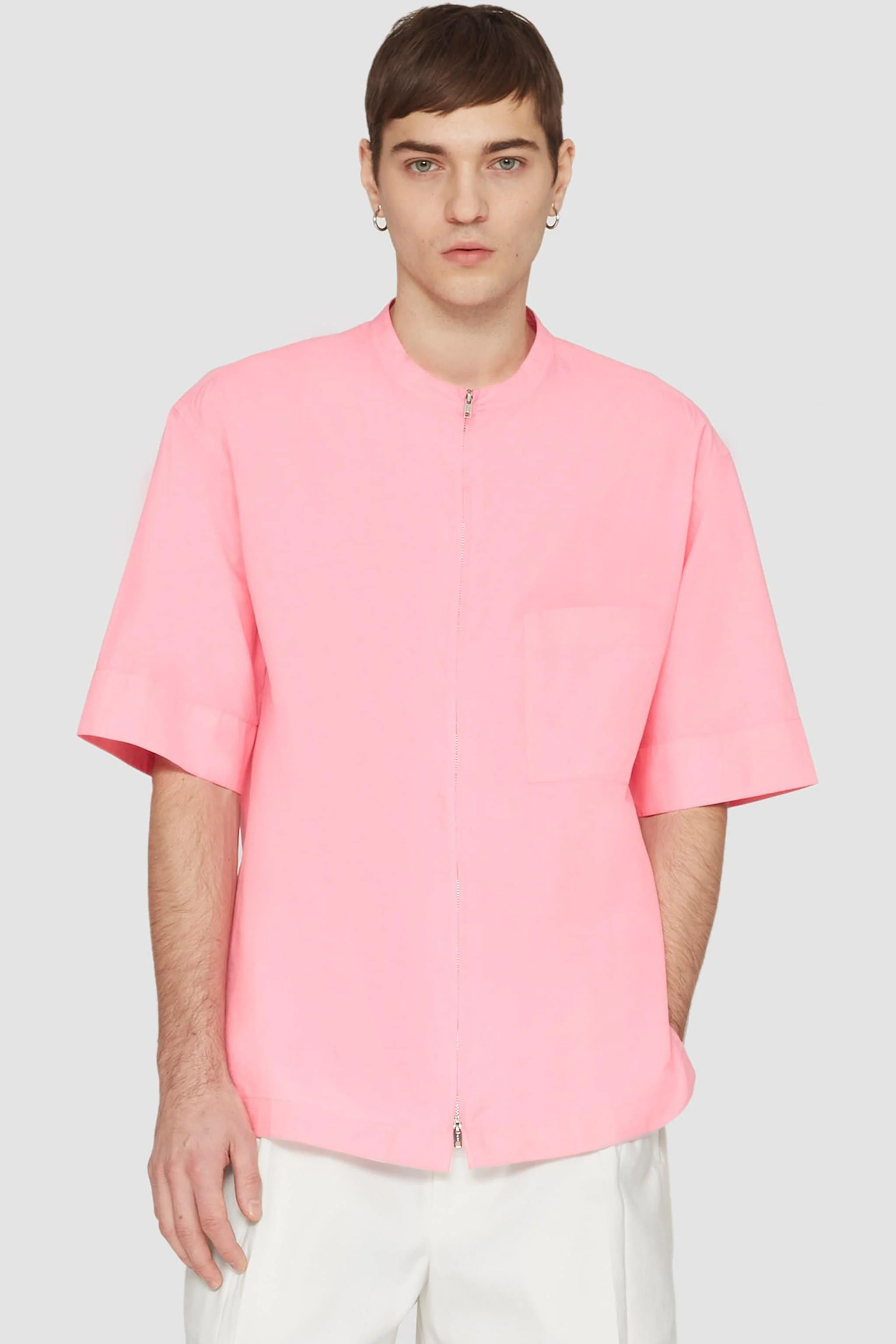 Short Sleeve Zip-Front Shirt - Image 5