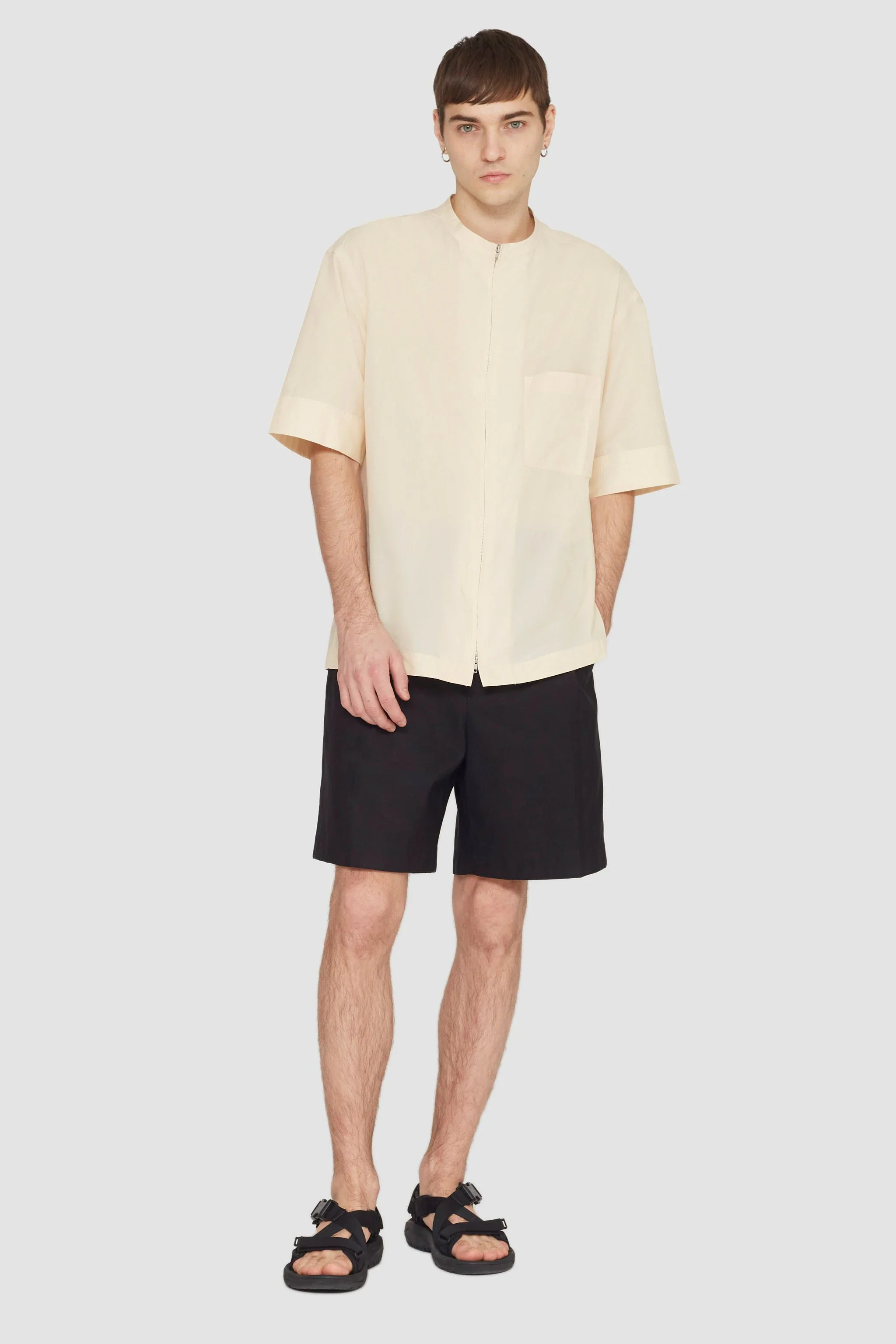 Short Sleeve Zip-Front Shirt - Image 6