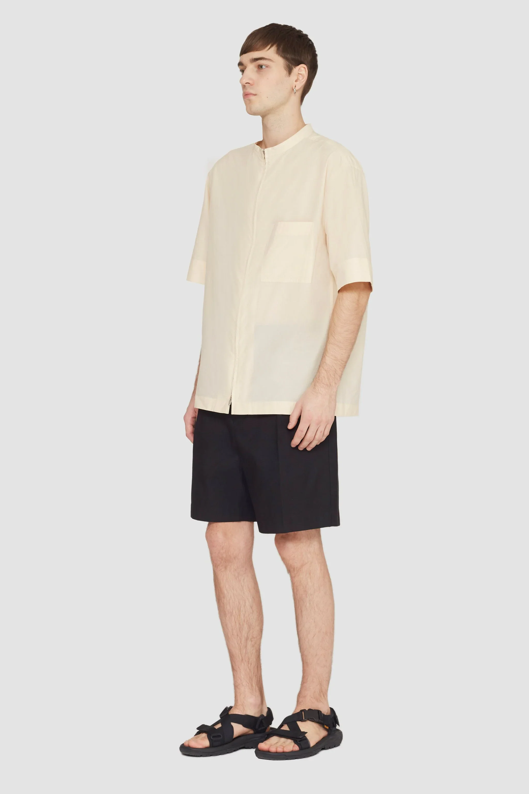 Short Sleeve Zip-Front Shirt - Image 8
