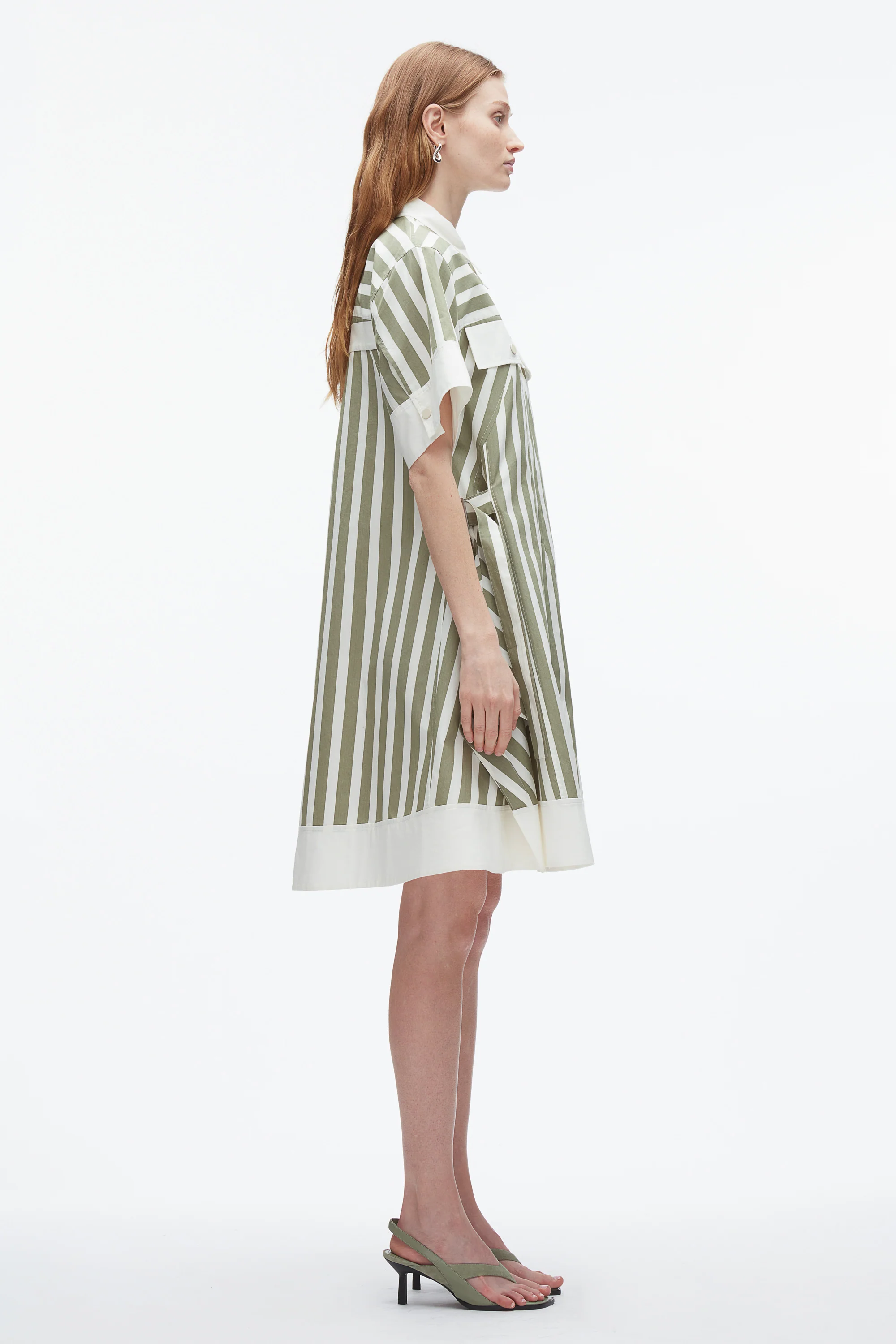 Stripe Shirt Dress - Image 4