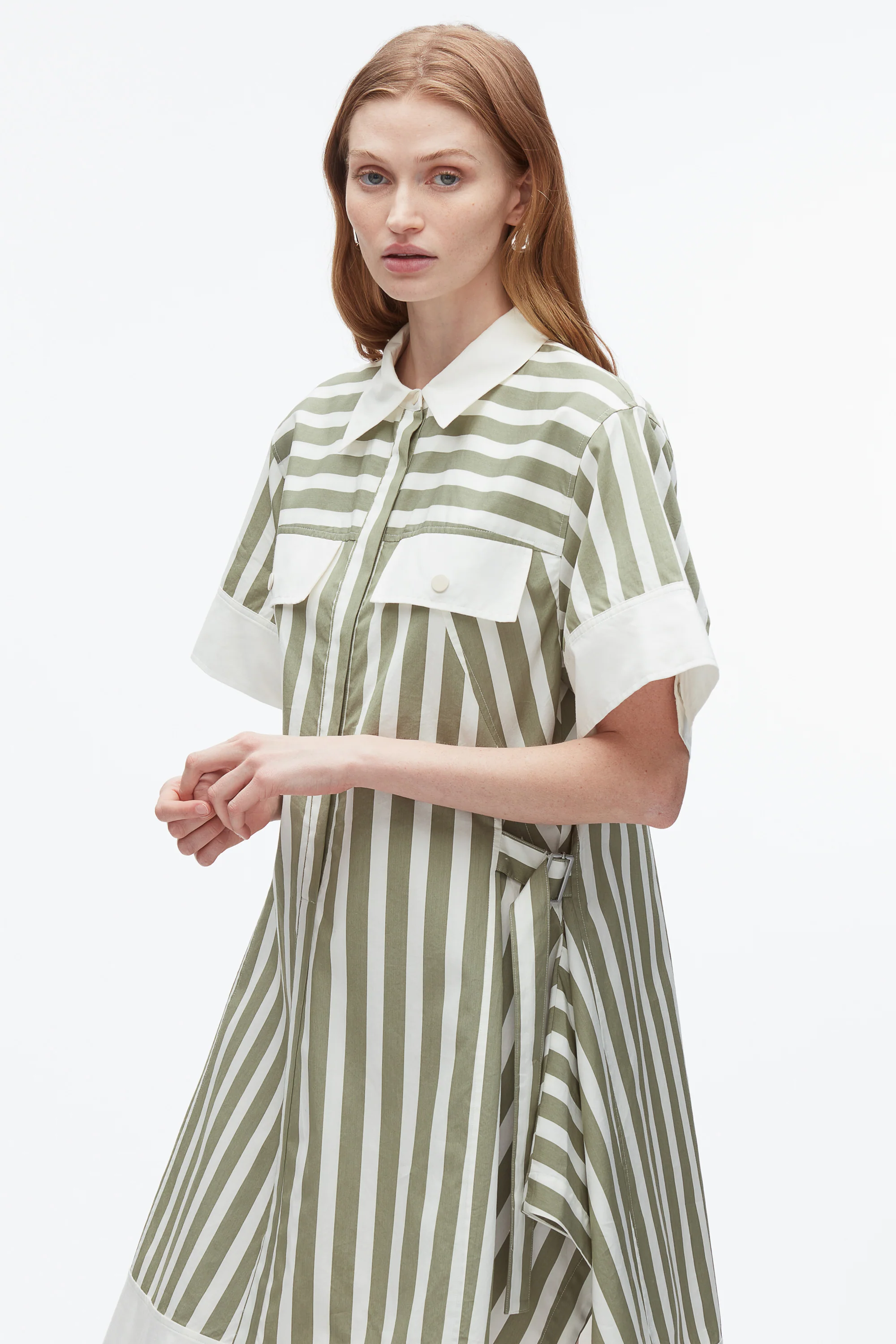 Stripe Shirt Dress - Image 6