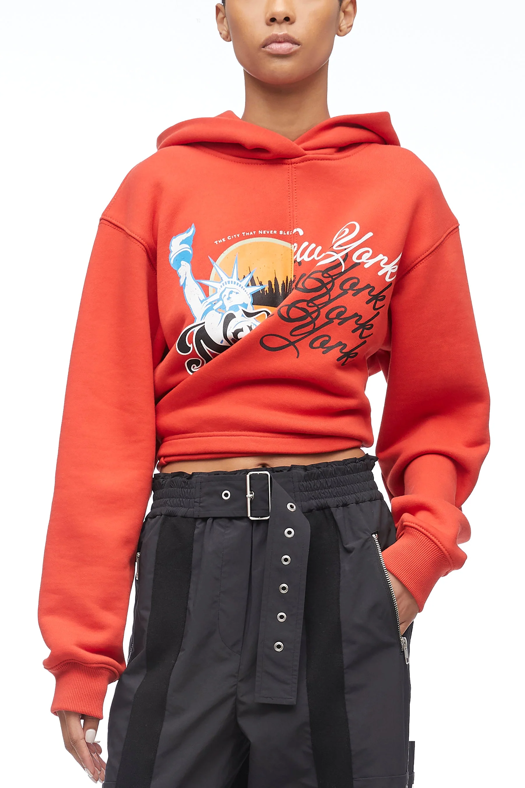 We Are NY Front Wrap Hoodie - Image 6