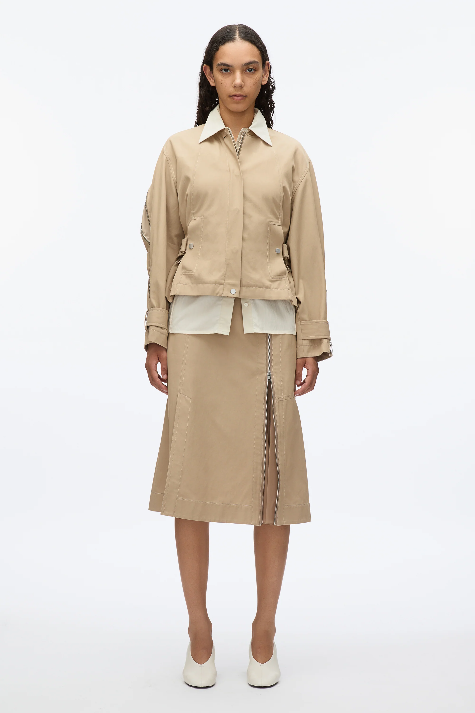 Zip Cocoon Back Bomber Jacket - Image 9